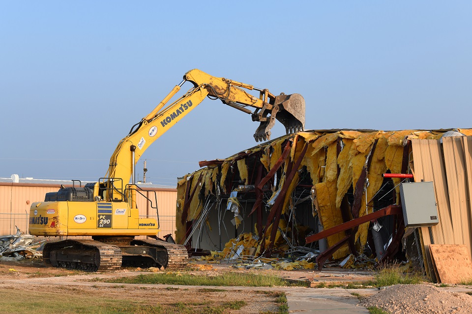 Crews demolished Pantex Buildings 12-106 and 12-106A in FY 2020 