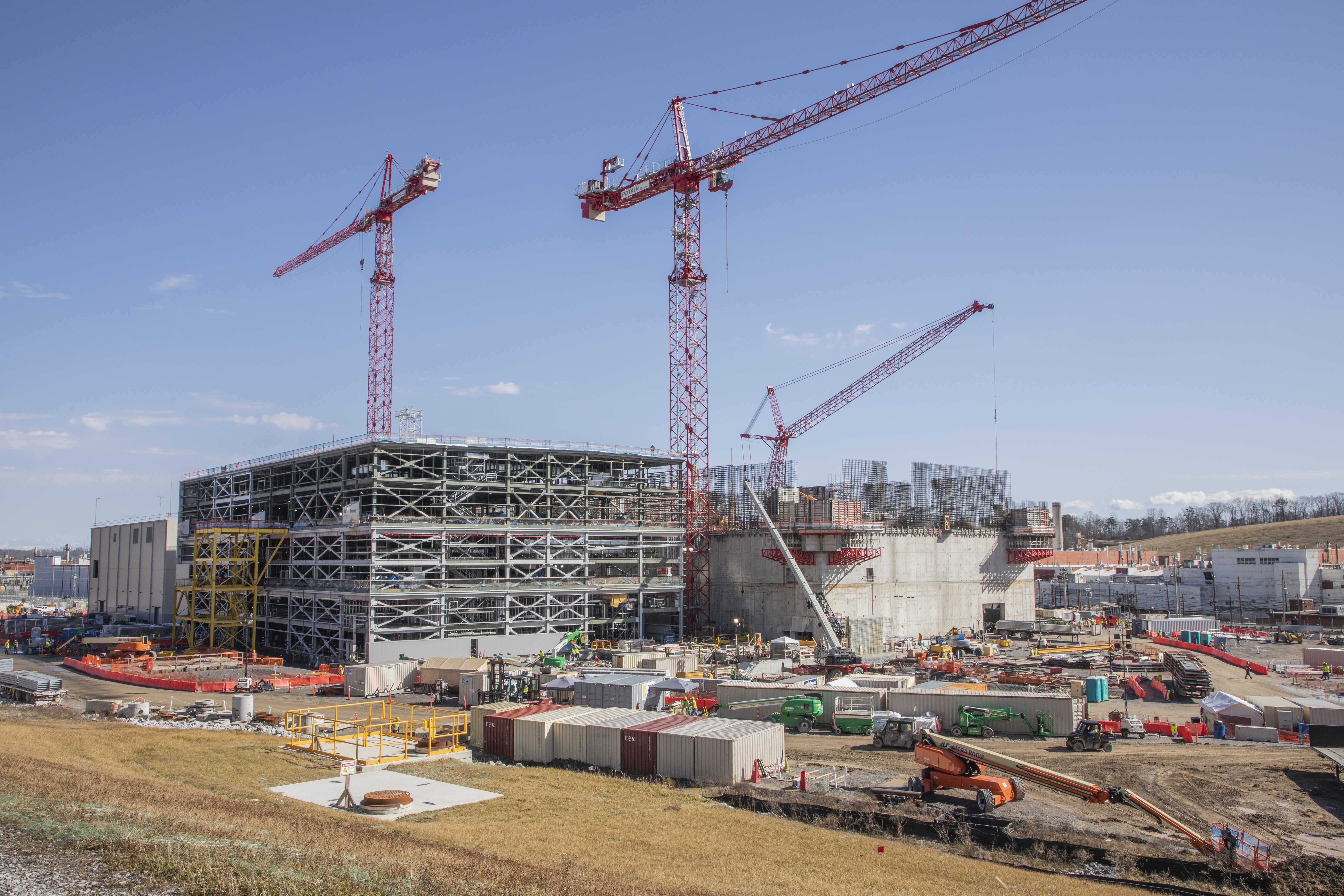 What started as concrete foundations, structural steel, and rebar two years ago is now three prominent buildings that, when finished, will support the Uranium Mission Strategy, ensuring the long-term viability, safety, and security of enriched uranium capabilities in the U.S.