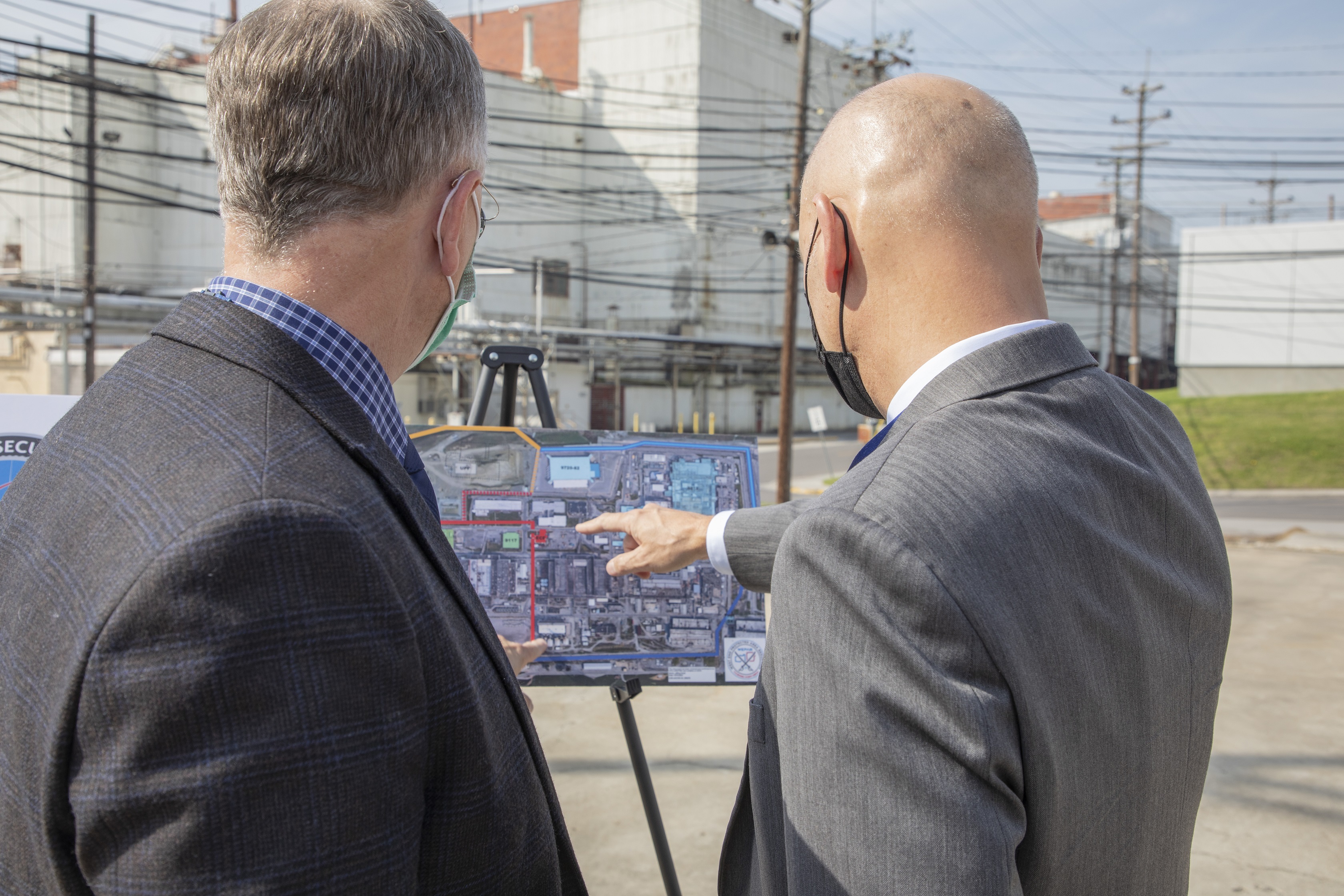 Officials participate in a groundbreaking ceremony for the West End Protected Area Reduction project (WEPAR) at Y-12 National Security Complex