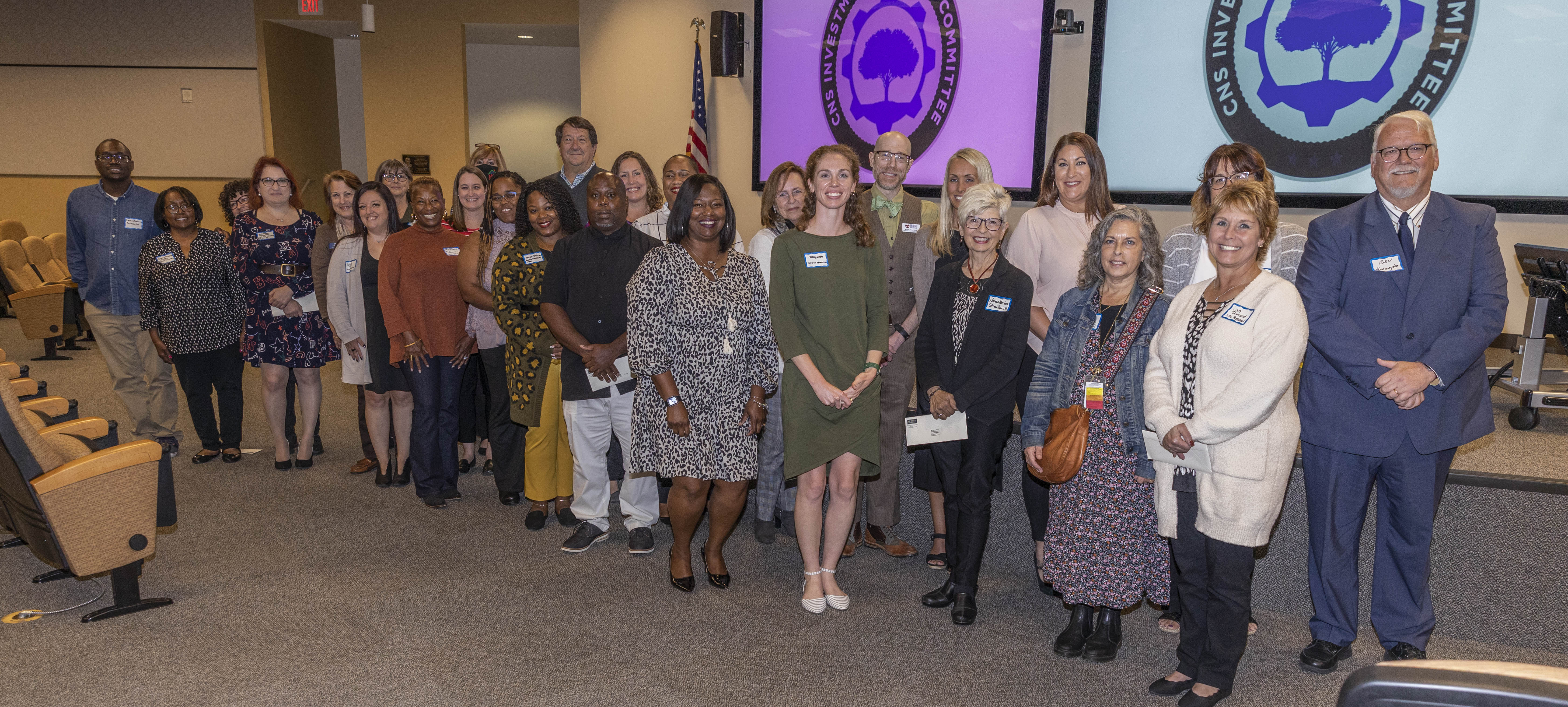 CNS Community Investment Grant Recipients are pictured following the grant ceremony. 