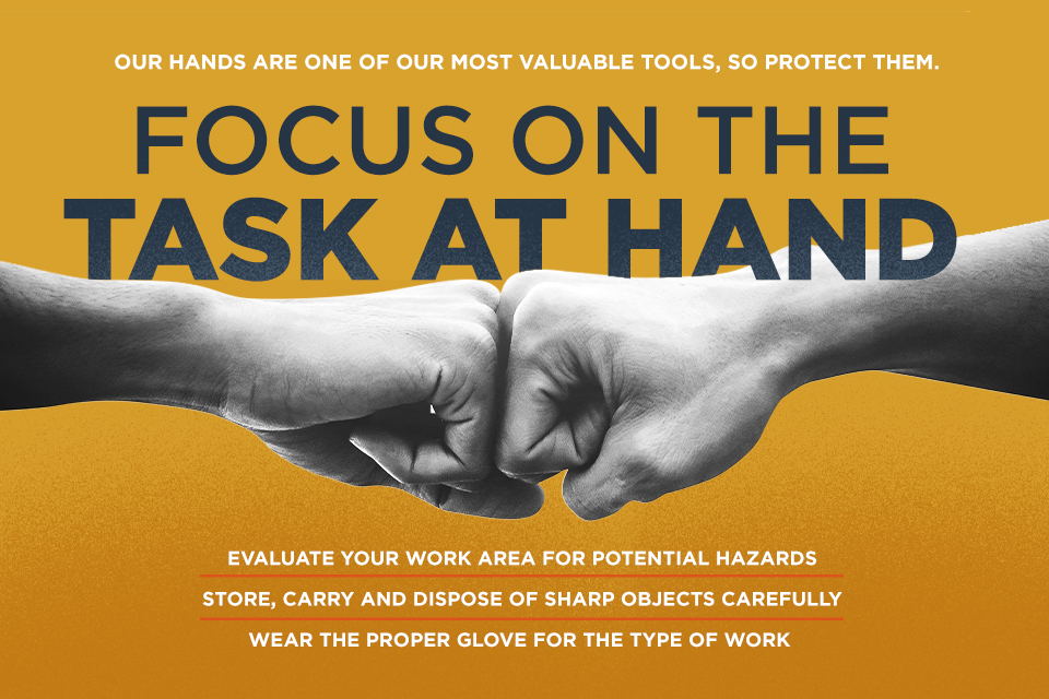 This poster was part of the Hand Injury Prevention Campaign