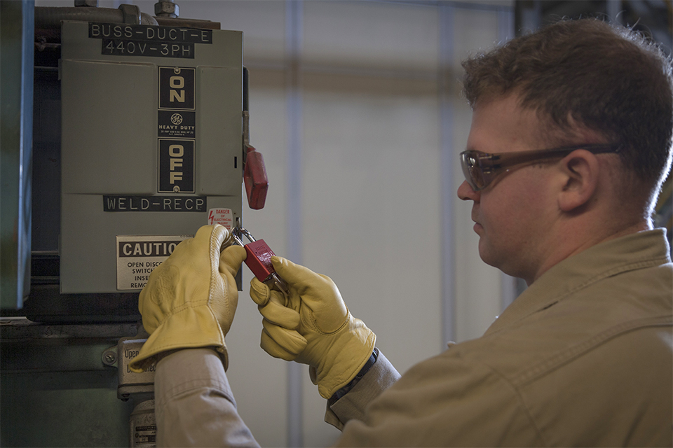 Scott McAlister, an apprentice electrician