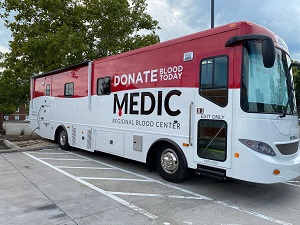 MEDIC’s newest bus was used for September’s mobile blood drive events at Y-12