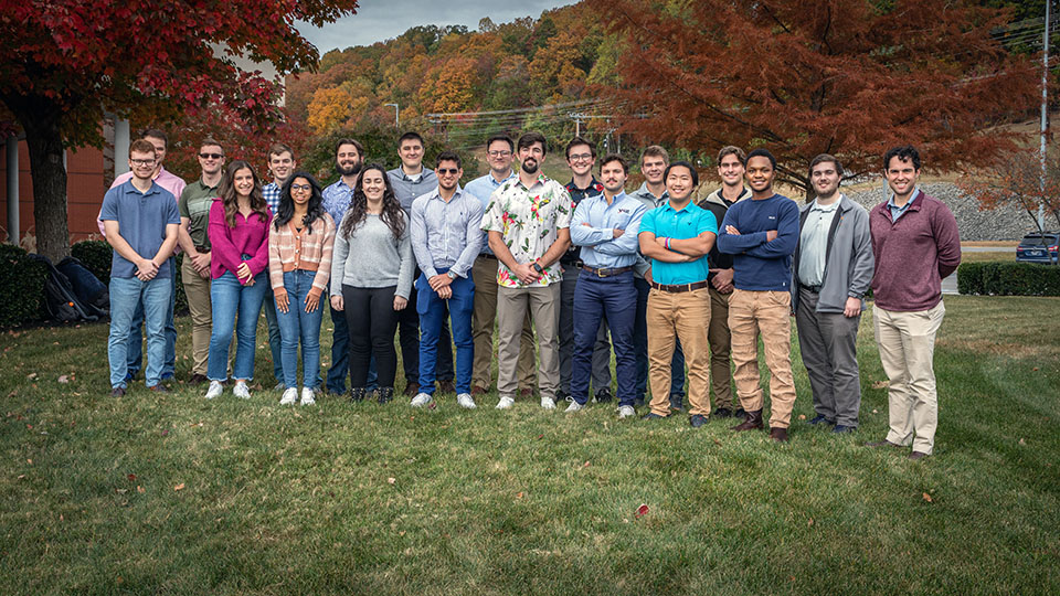 Y-12 Career ONE Manager Kody C. (far right) with the latest class, which boasts 19 recent engineering graduates. 