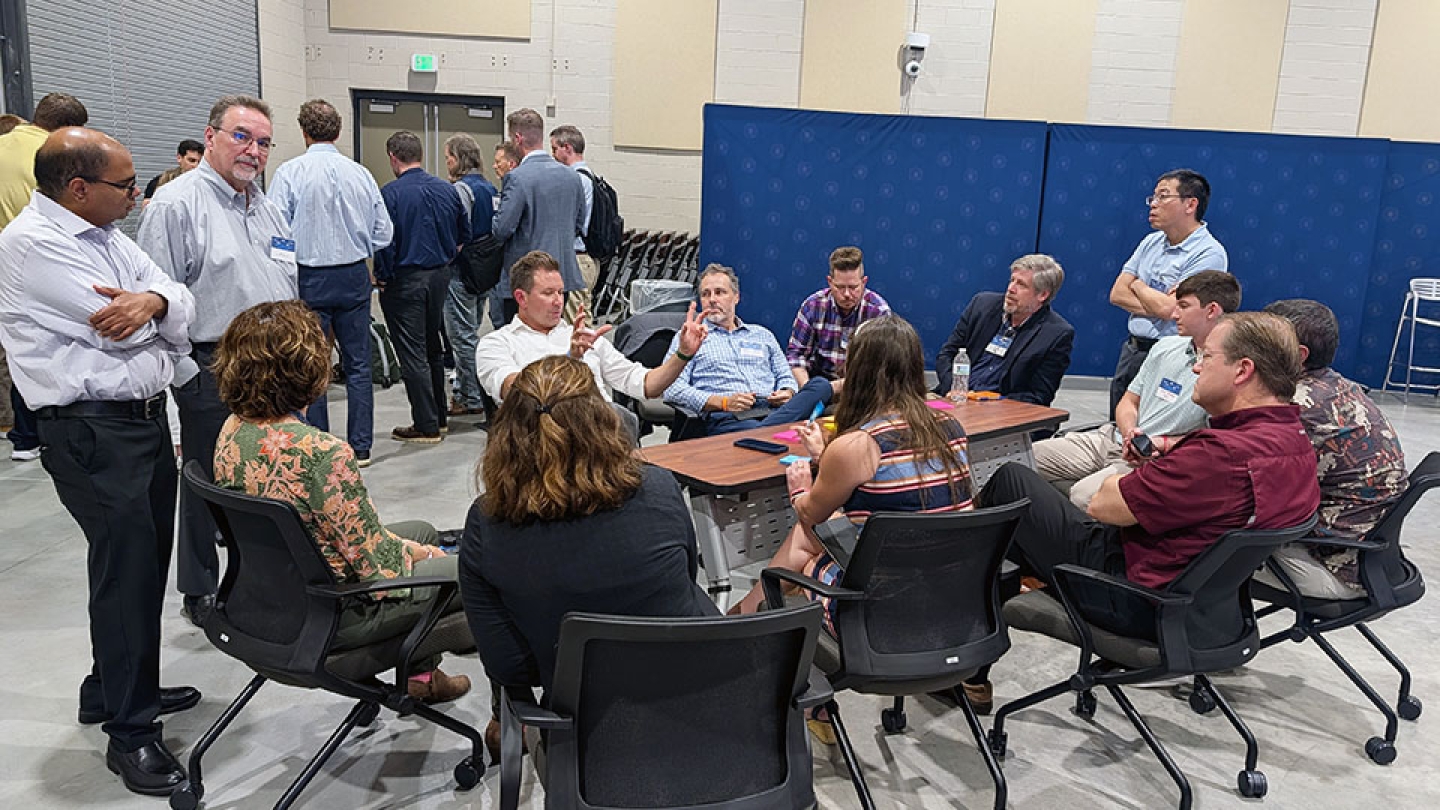 During the second day of the Production Accelerated by Collaboration Workshop, attendees were able to break into groups for interactive workshops and brainstorming.  