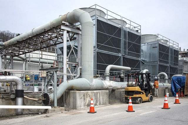 Y-12 has taken advantage of the energy-saving funding opportunities provided by Energy Savings Performance Contracts and has implemented diverse energy improvement projects, such as new high-efficiency cooling towers for the chiller plant.
