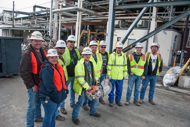 Shown are many of the team members who successfully completed demoing the Building 9204-2 Annex.