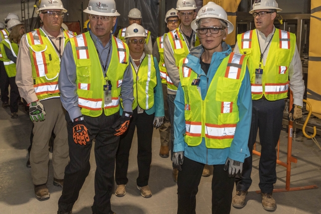 Secretary of Energy Jennifer Granholm visits the UPF Project 
