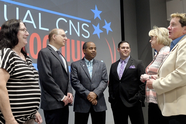 From left: Lorelei Woods, Vincent Lamberti, Alan Moore, Ashley Stowe, Michelle Reichert, and Linda Bauer at the 2nd Annual CNS Fellows Colloquium.