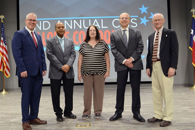 From left: Neil Koone, Alan Moore, Lorelei Woods, Vincent Lamberti, and John Prazniak, the CNS Fellows