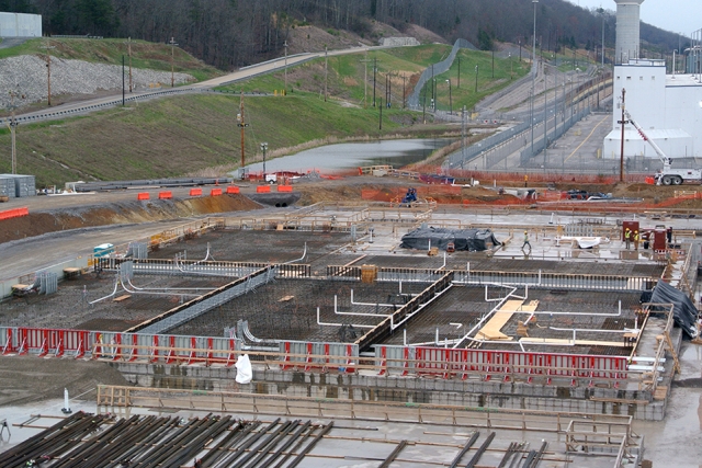 Construction is underway on the Mechanical Electrical Building at the Uranium Processing Facility site.