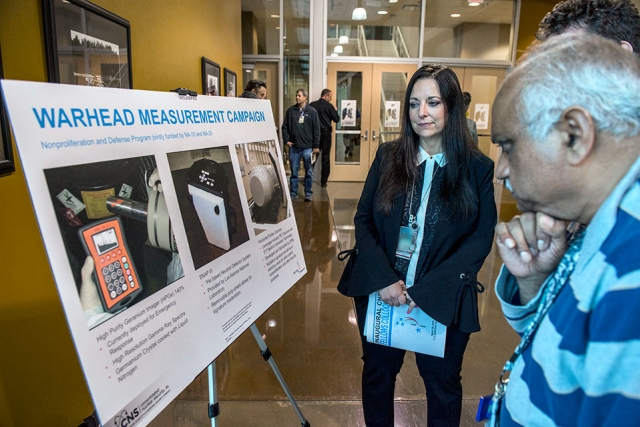 The colloquium featured posters covering diverse areas of expertise — from explosives and advanced manufacturing to nonproliferation and lithium.