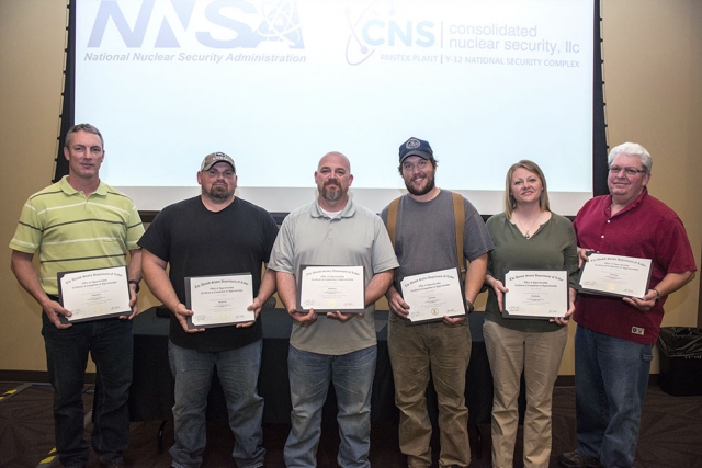 Eight machinists recently completed the four-year apprentice program, which is a partnership between Consolidated Nuclear Security and the Atomic Trades and Labor Council, with classwork provided by Pellissippi State Technical Community College.