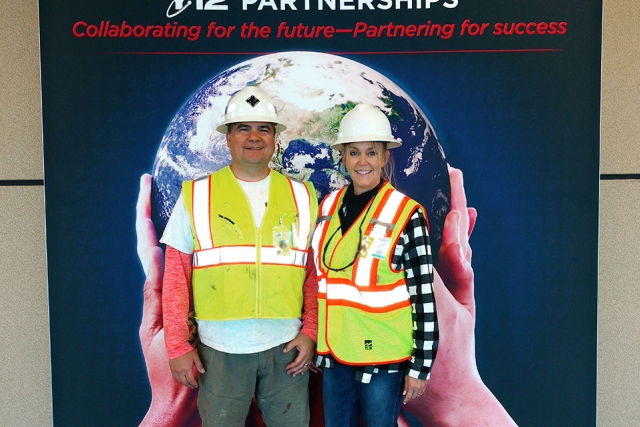 The owners of ExpoQuip, Jorge and Deana Sanabria, sometimes work on site at Y-12. 