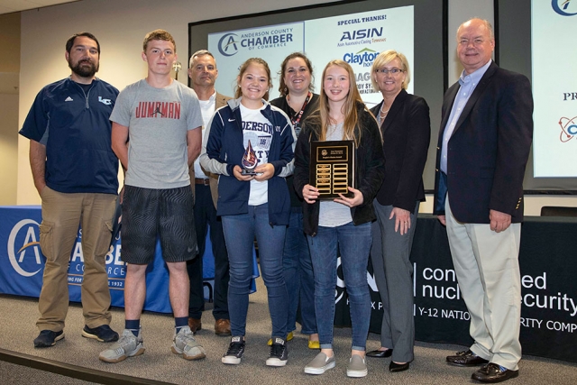 Lake City Middle School repeated as winners of the Peoples’ Choice Award as determined by online voting. The school’s name was engraved on the traveling plaque that will remain in their possession until next year’s competition. 