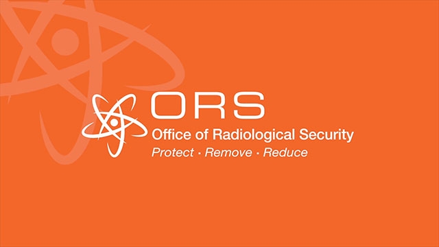 Office of Radiological Security Video screen