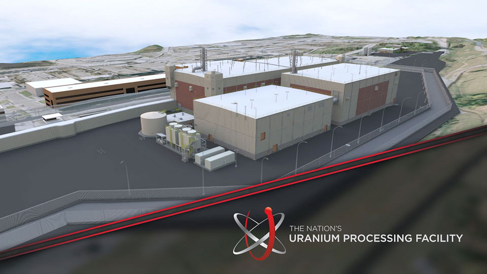 Uranium Processing Facility Time Lapse through Feb. 2024