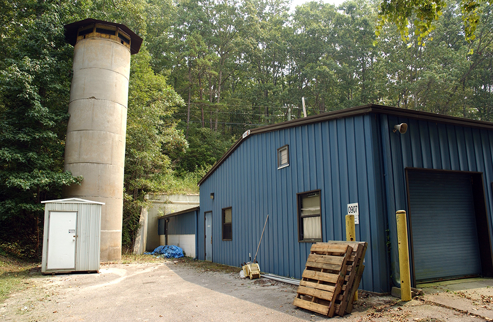 Installation Dog was a Y-12 uranium storage facility from May 1948 to May 1949 that was disguised as a silo (shown above) and a barn. The area later became known as Katy's Kitchen and now is part of the Oak Ridge National Laboratory.  