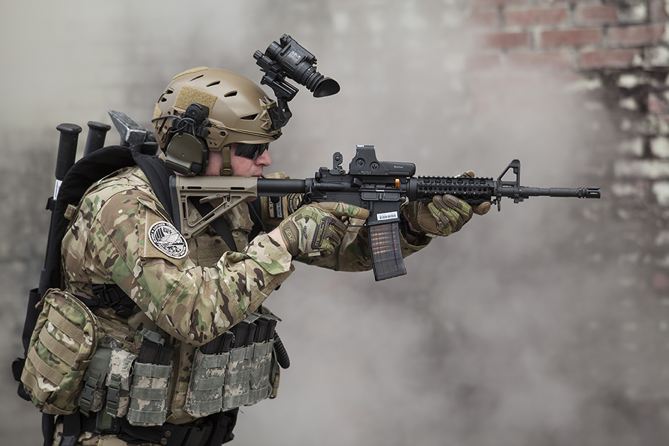 ProForce member in full gear. ProForce member in full gear.