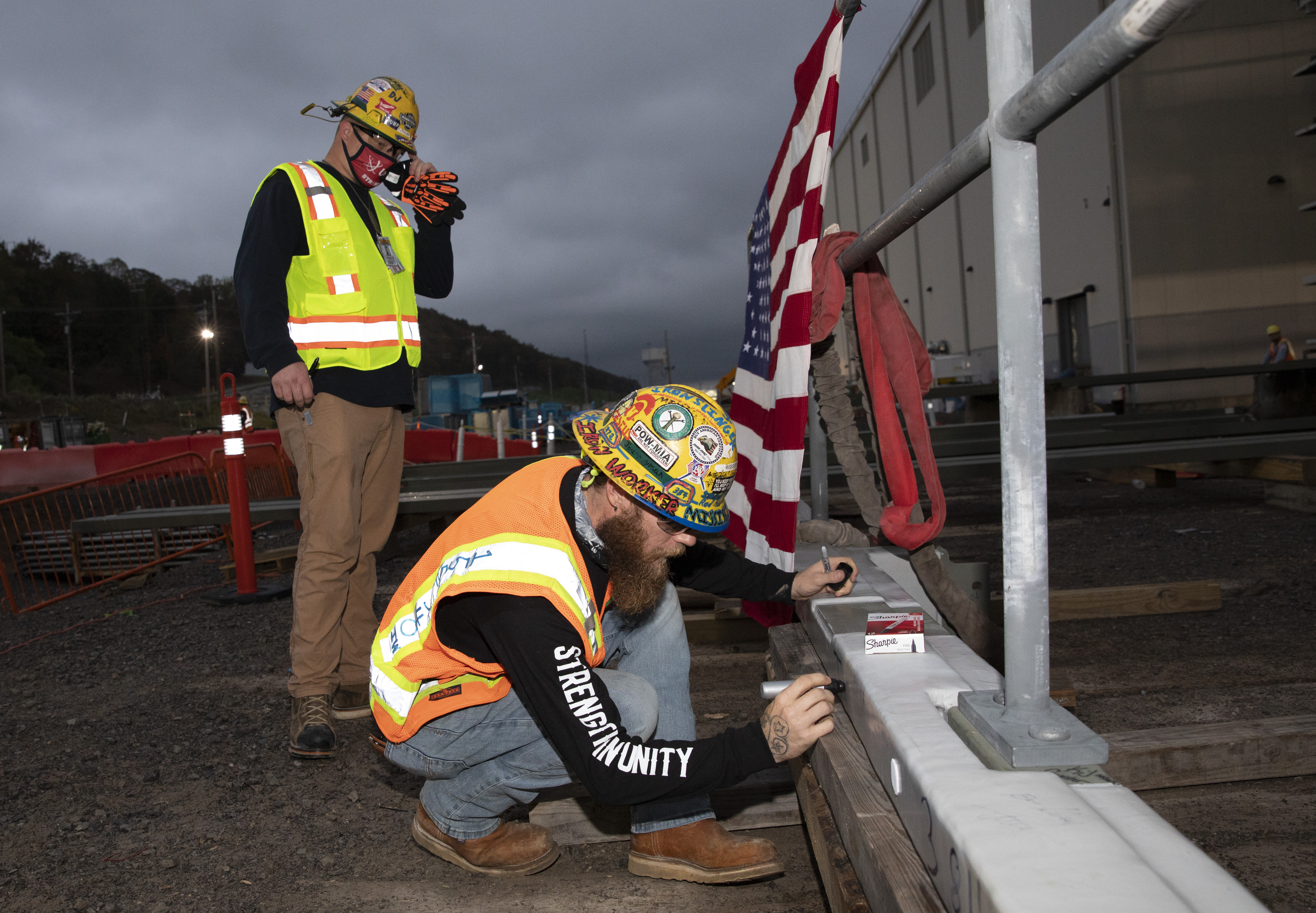 UPF placed the last piece of steel on the Salvage and Accountability with a topping out ceremony on October 26, 2020.