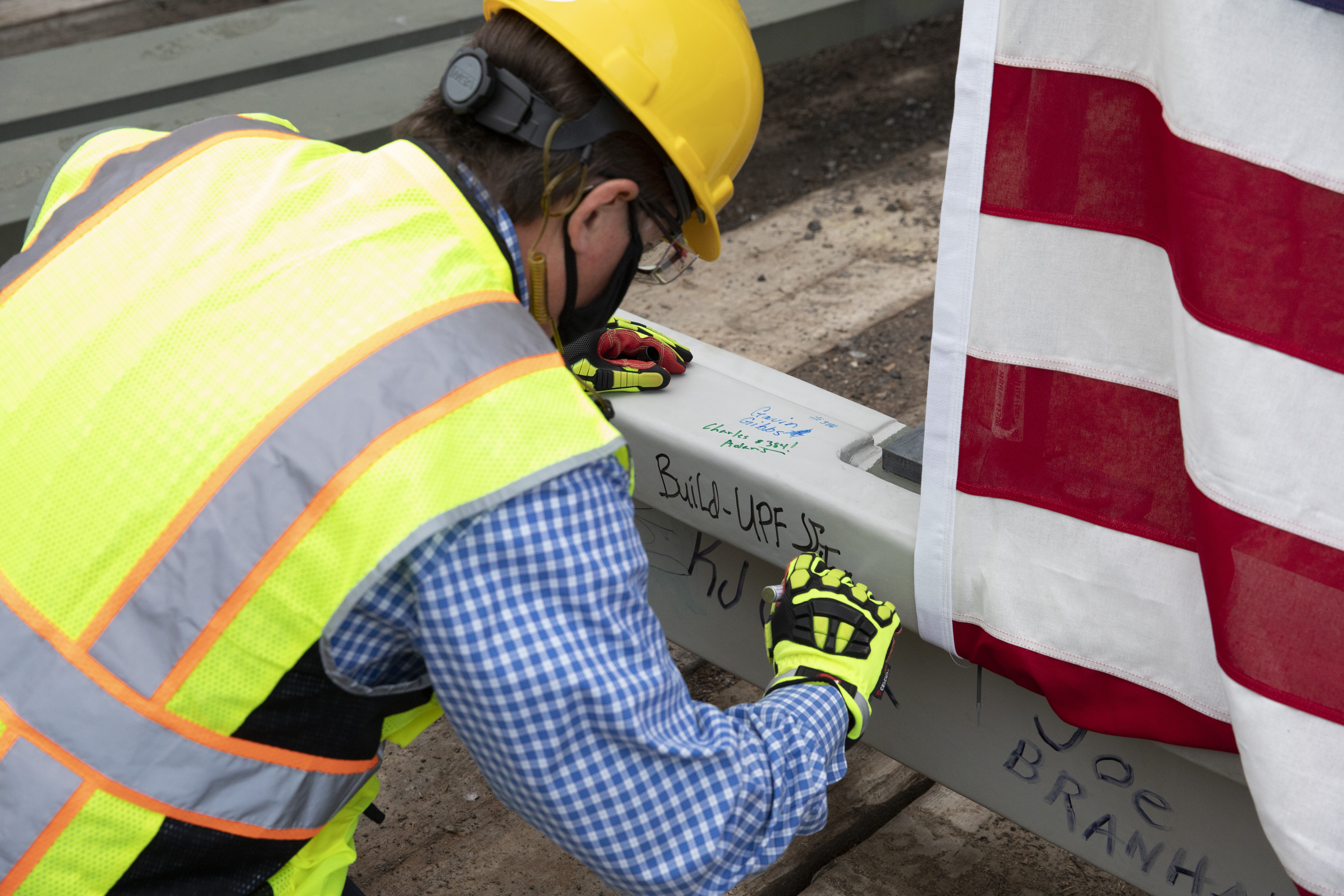 UPF placed the last piece of steel on the Salvage and Accountability with a topping out ceremony on October 26, 2020.