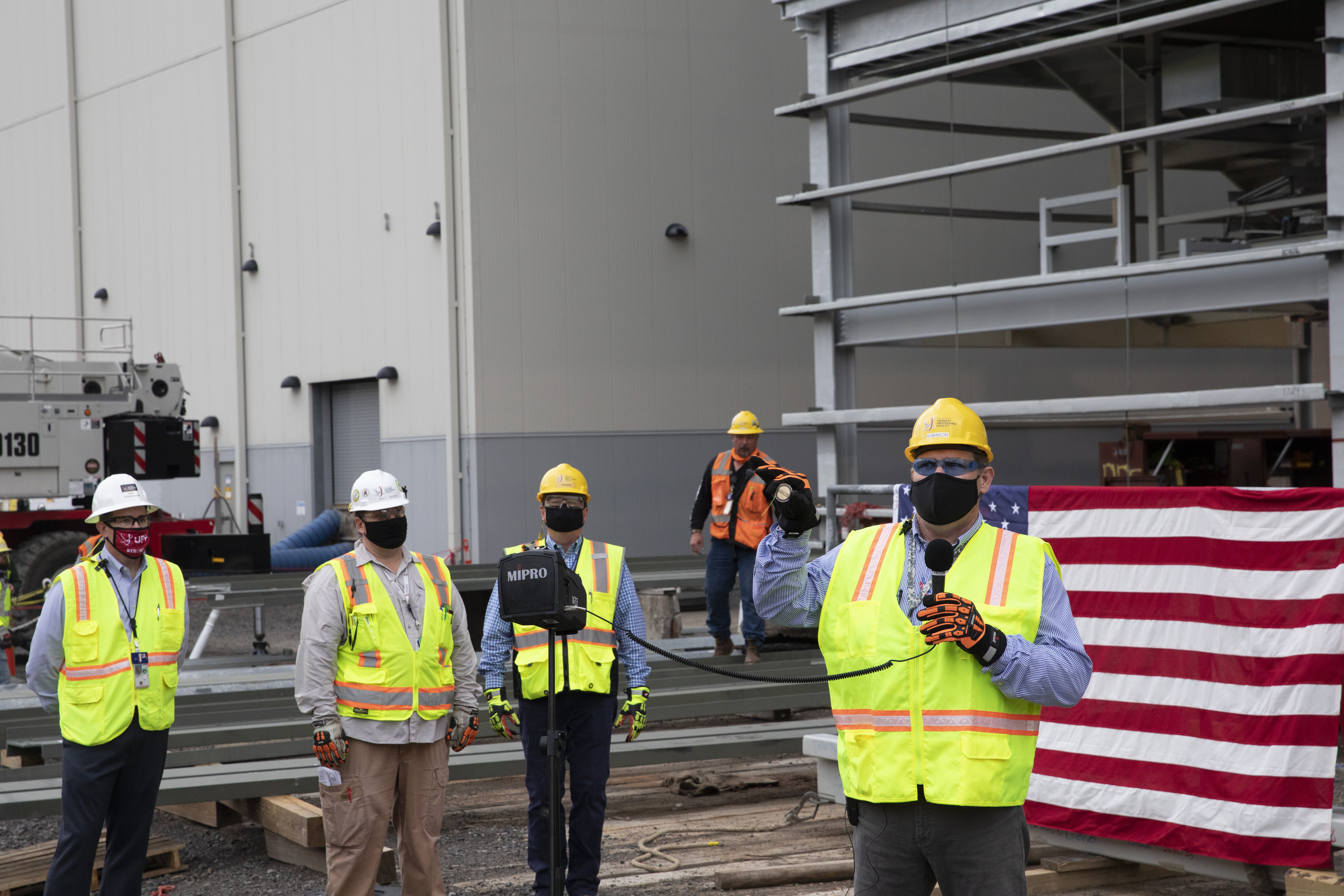 UPF placed the last piece of steel on the Salvage and Accountability with a topping out ceremony on October 26, 2020.