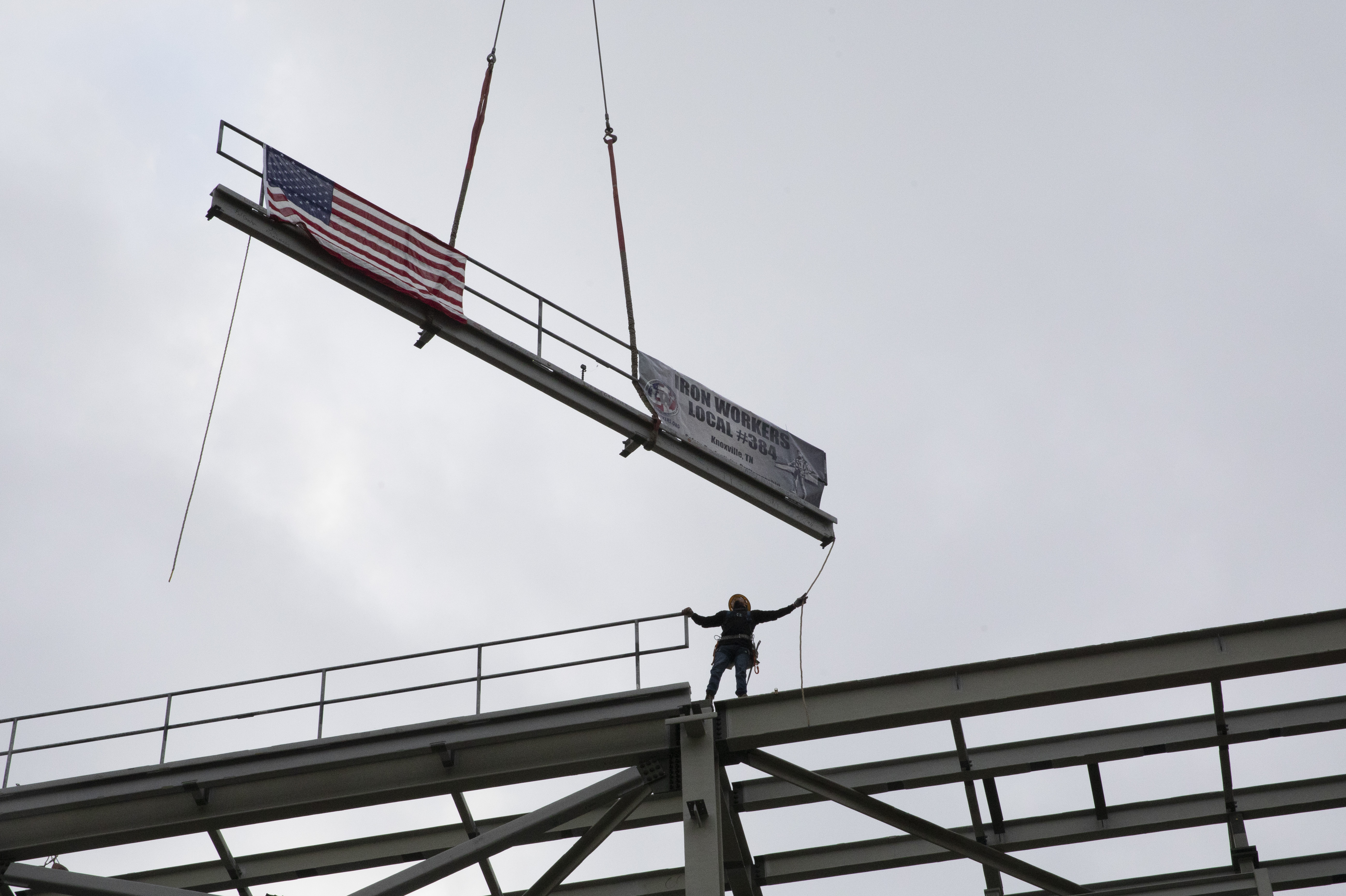 UPF placed the last piece of steel on the Salvage and Accountability with a topping out ceremony on October 26, 2020