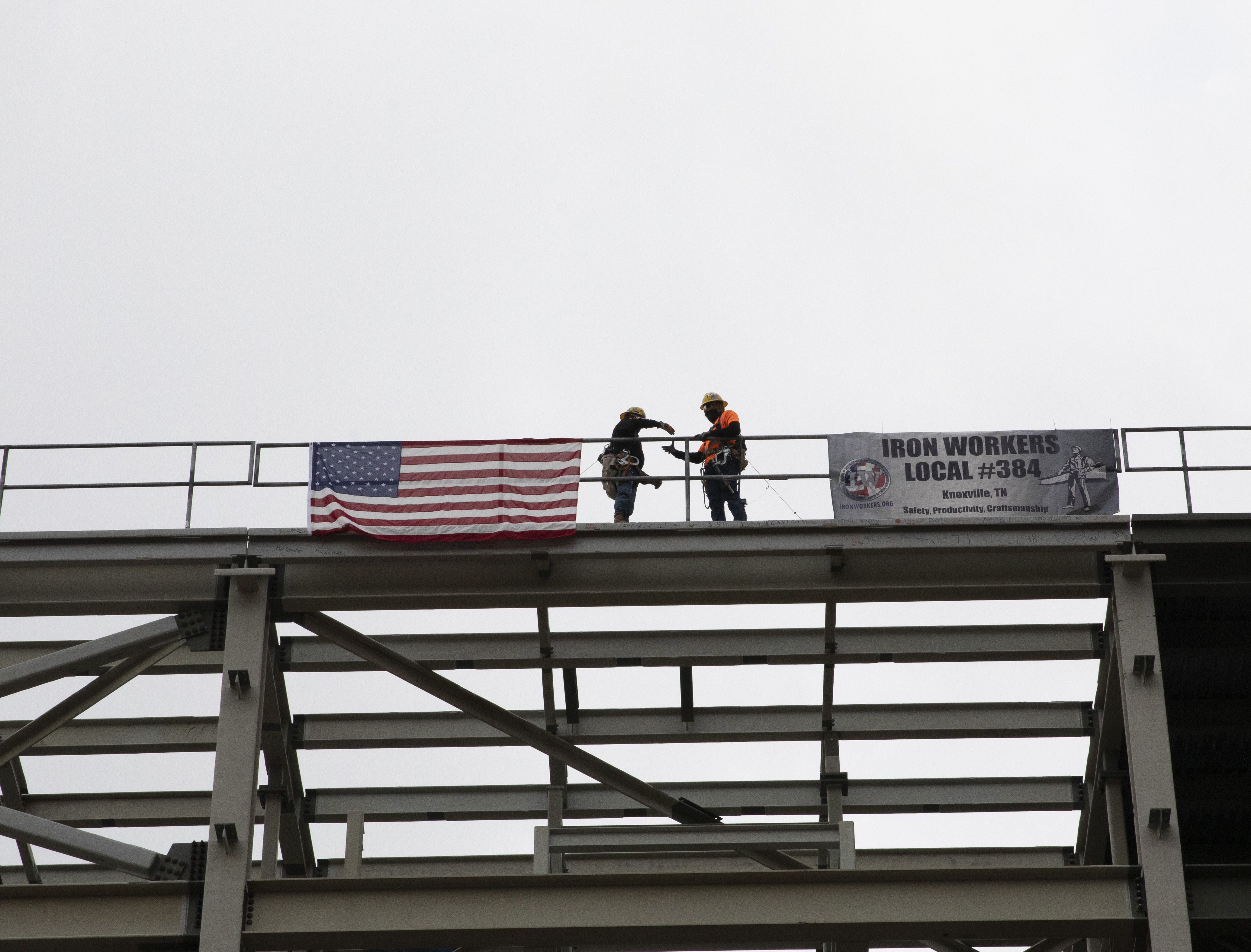 UPF placed the last piece of steel on the Salvage and Accountability with a topping out ceremony on October 26, 2020.