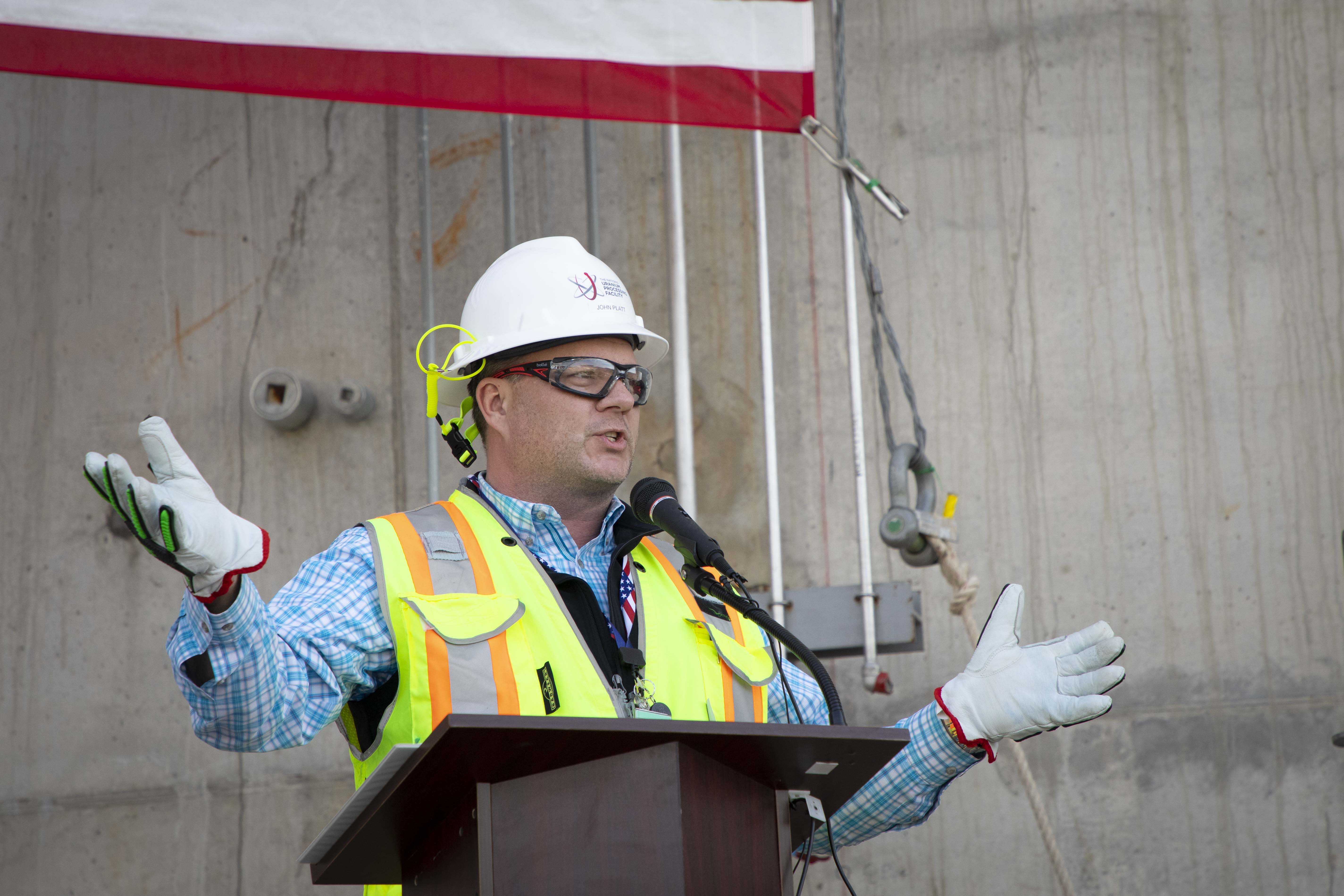 CNS UPF Project Director John Platt at the UPF “In the Dry” Ceremony