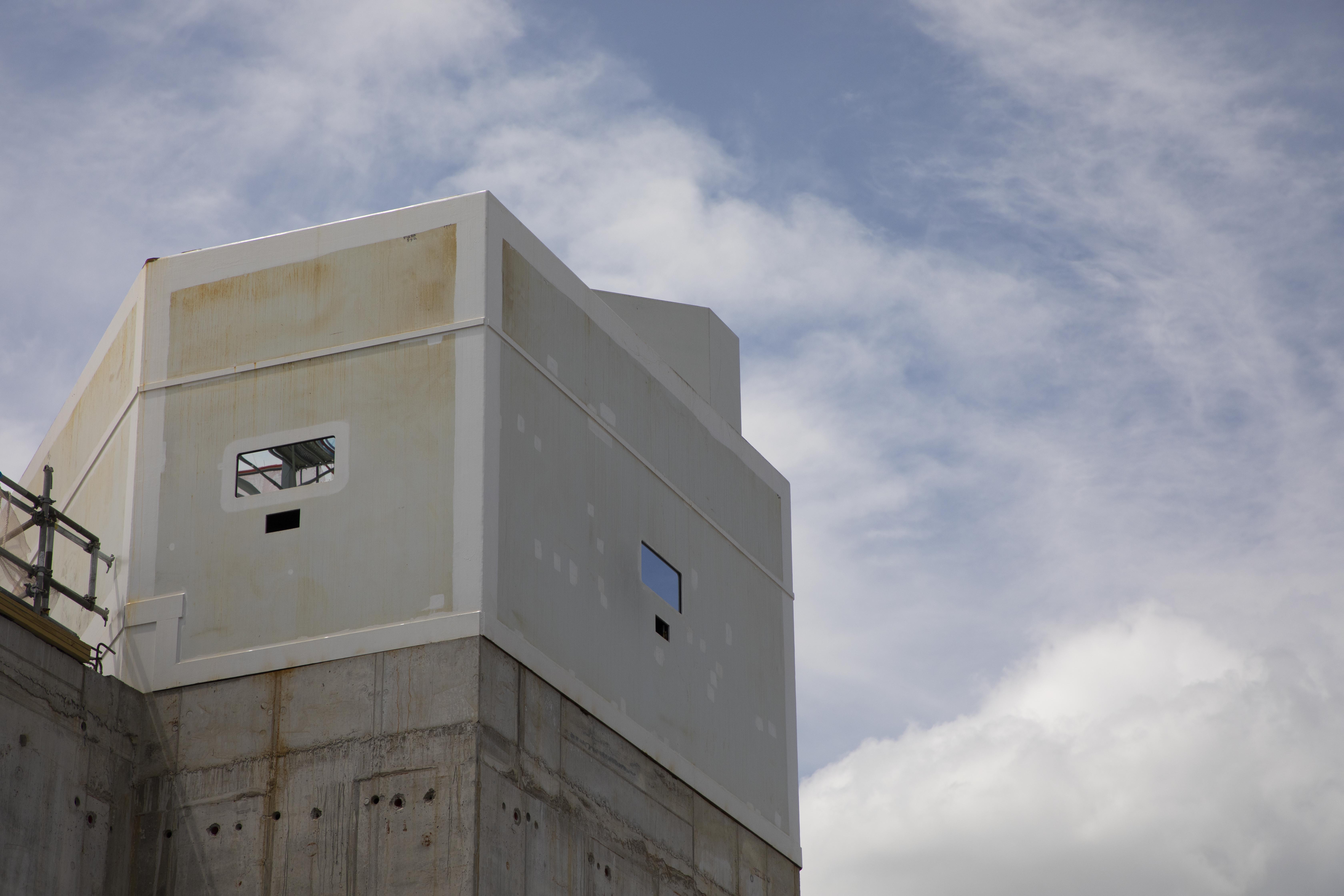 The first of four Main Process Building security personnel enclosures 
