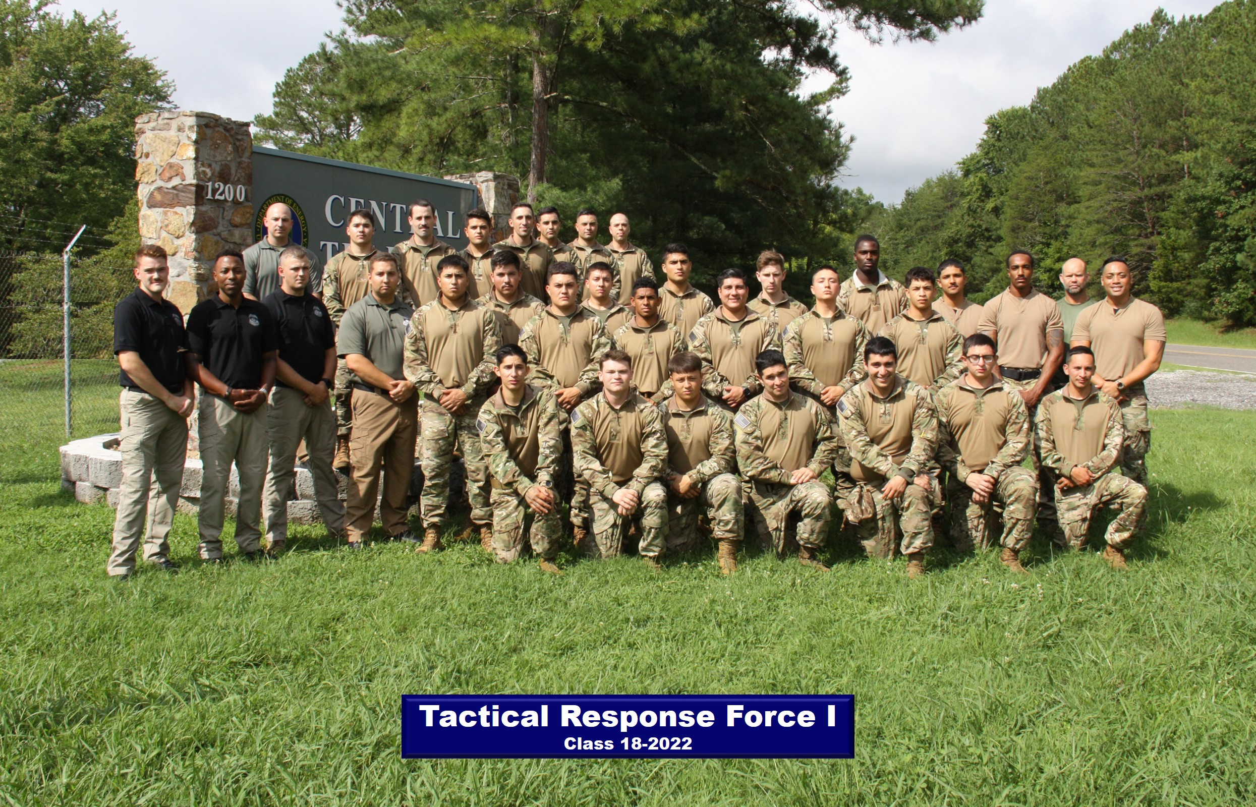 A recent 34-member Tactical Response Force 100 class included 25 trainees from Los Alamos National Laboratory in New Mexico. 