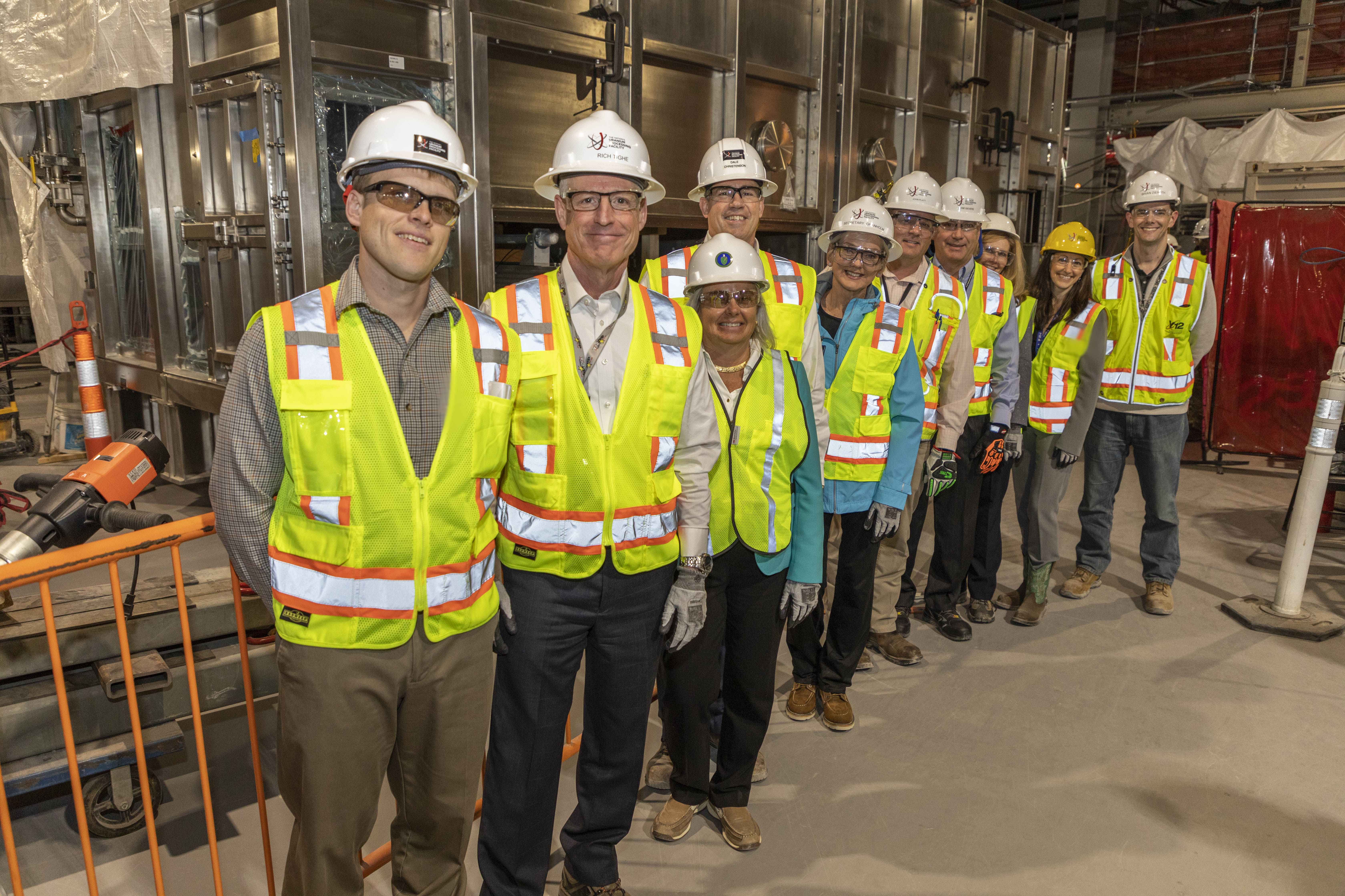 Secretary of Energy Jennifer Granholm visits the UPF Project 