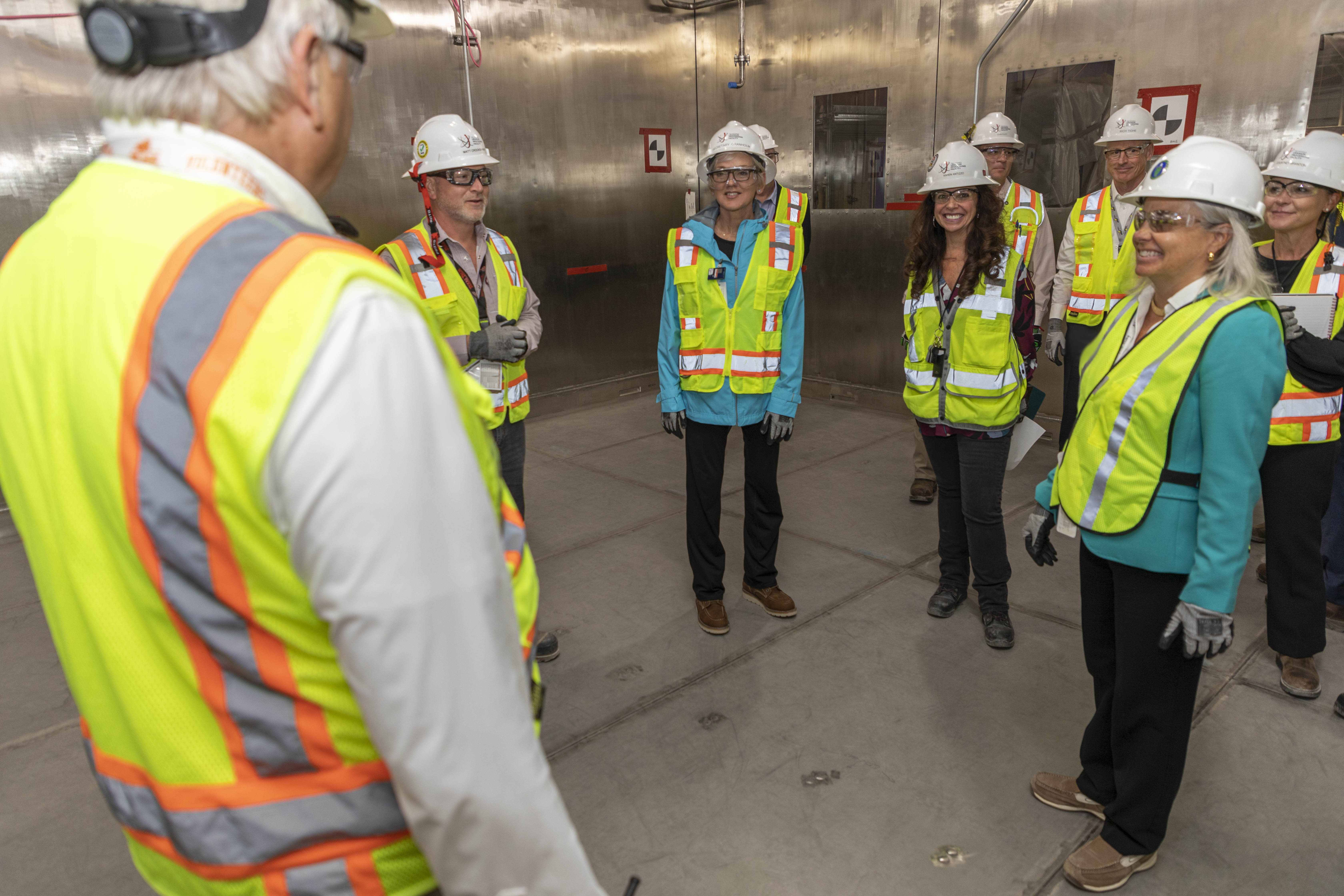 Secretary of Energy Jennifer Granholm visits the UPF Project 