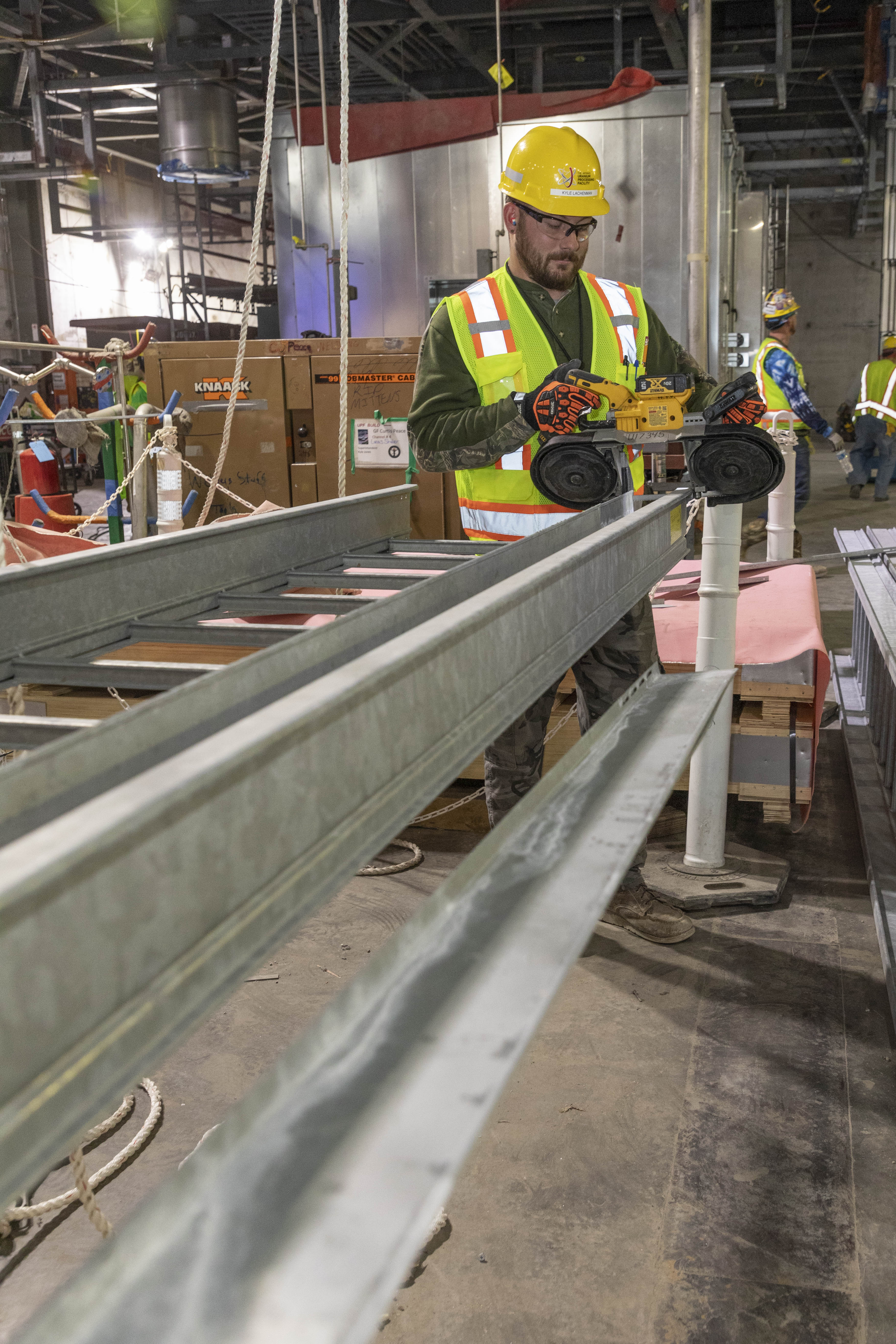 Main Process Building cable tray installation 