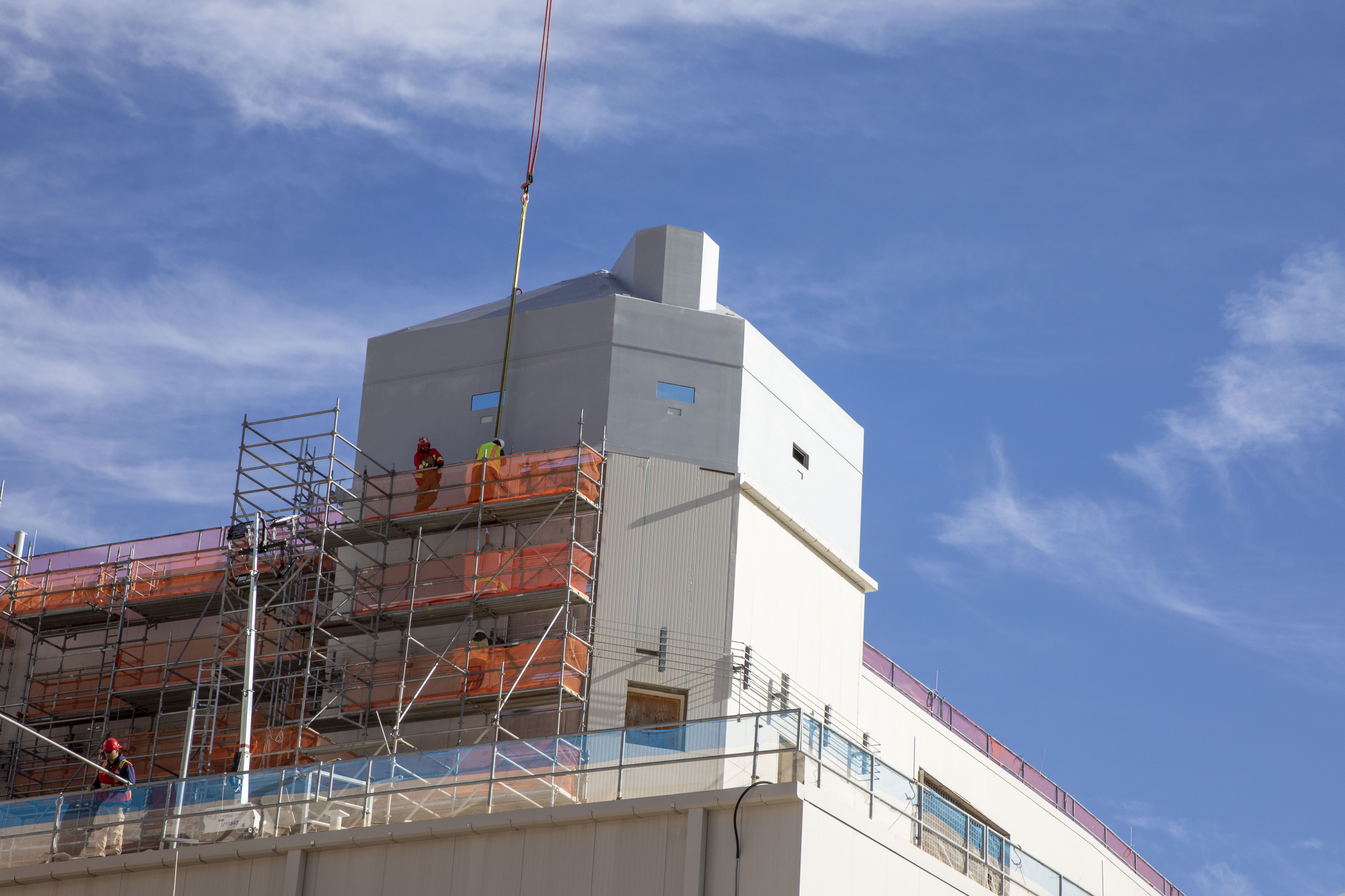 Main Process Building siding installation 