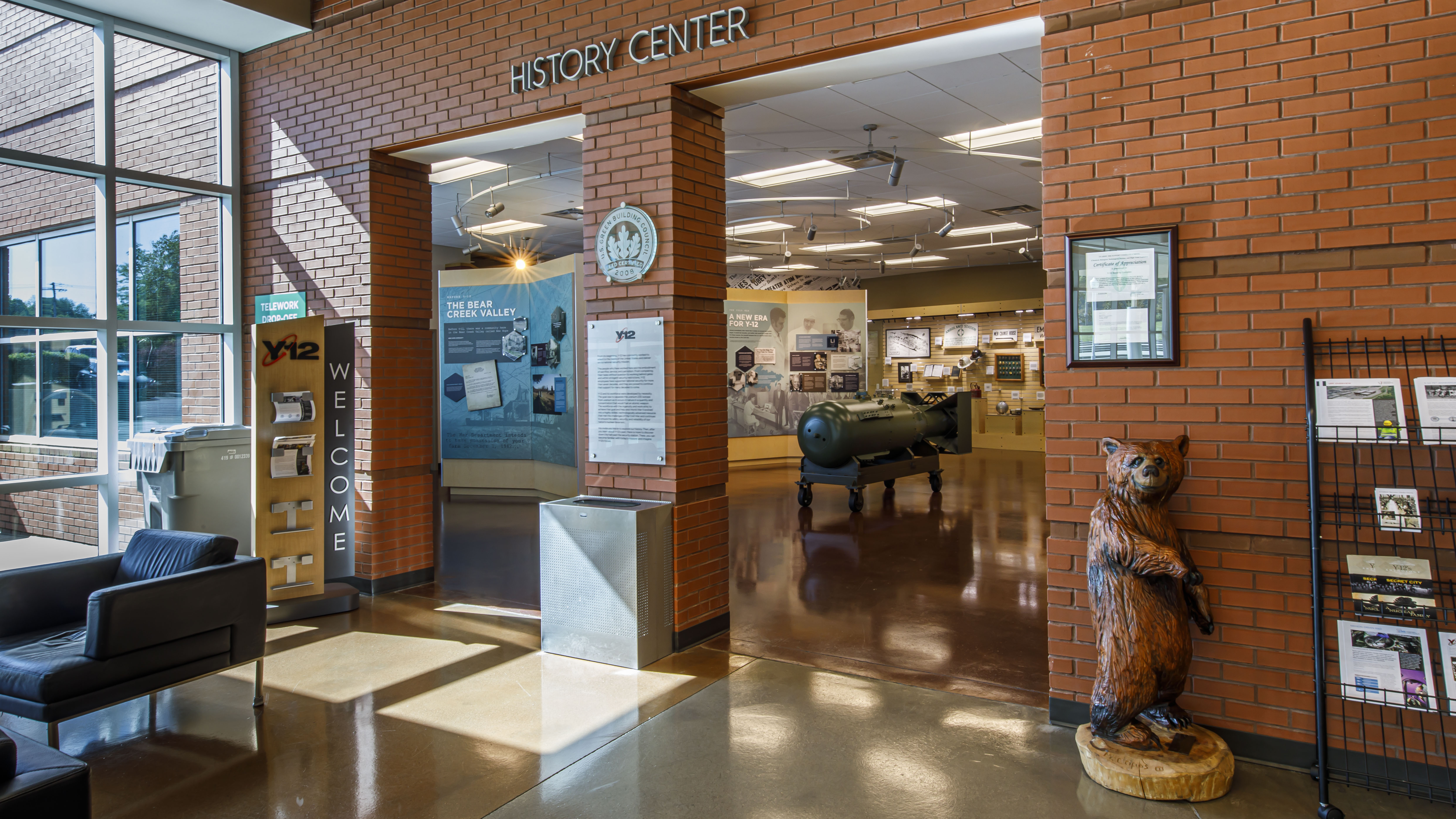 The Y-12 History Center, located within the New Hope Center at Y-12