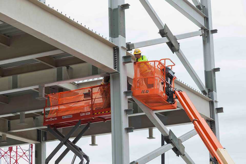 Steel at the Uranium Processing Facility Project’s Salvage and Accountability Building  continues to be installed. 