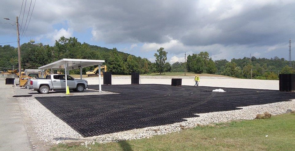 TrueGrid pervious paving system