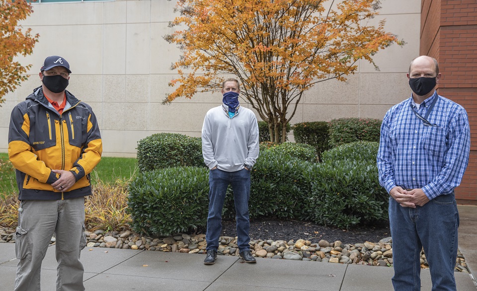 from left: Chris Griffis, Mark Butcher, and Jack Bolinger