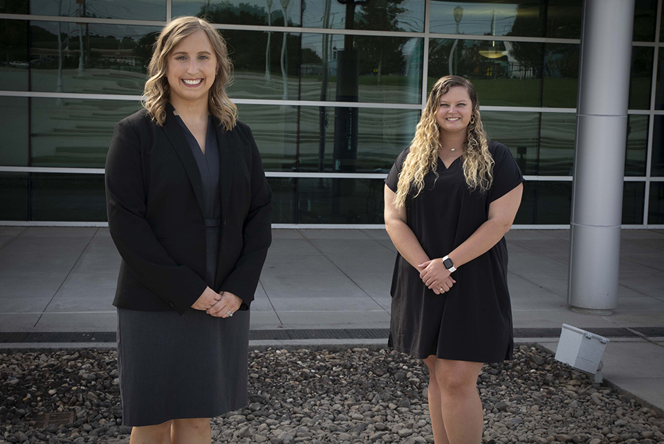 From left: Caitlin Hoch Nussbaum and Tori Smith 