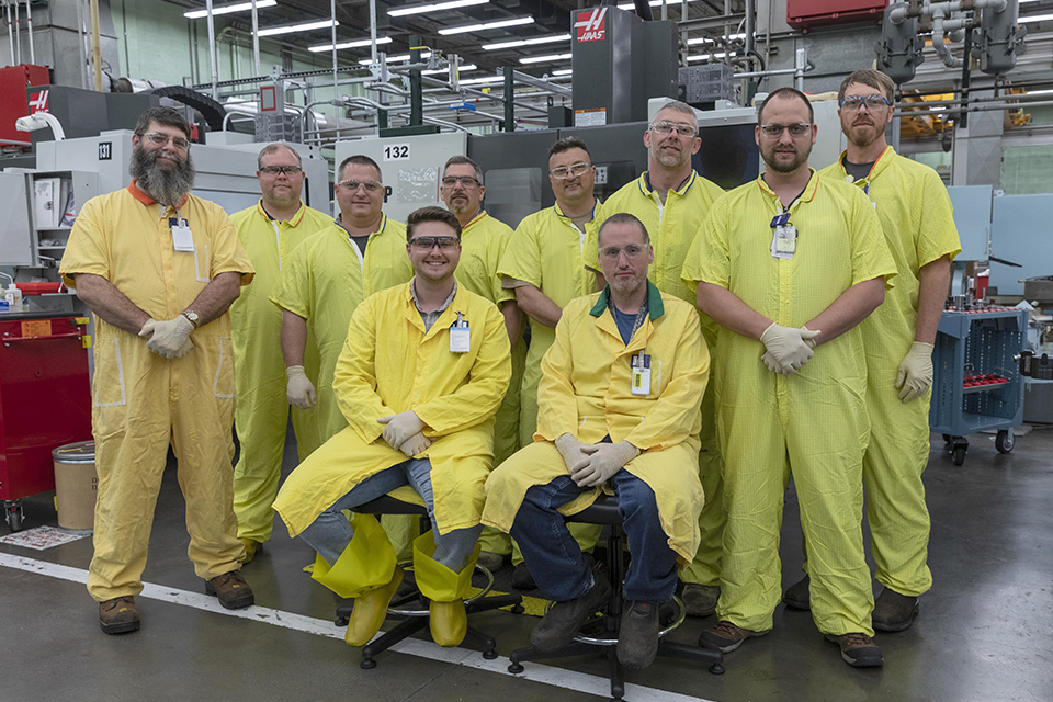 This team helps improve how weapons parts are machined.