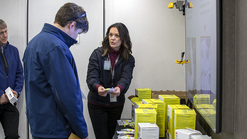 Y-12 employees participate in an onsite safety event in 2023