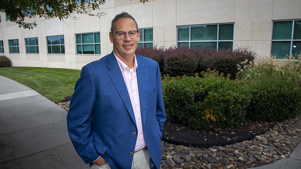 Todd Ailes, chief operating officer, is excited to return to CNS. Photo by Joy Kimbrough. Todd Ailes, chief operating officer, is excited to return to CNS. Photo by Joy Kimbrough.