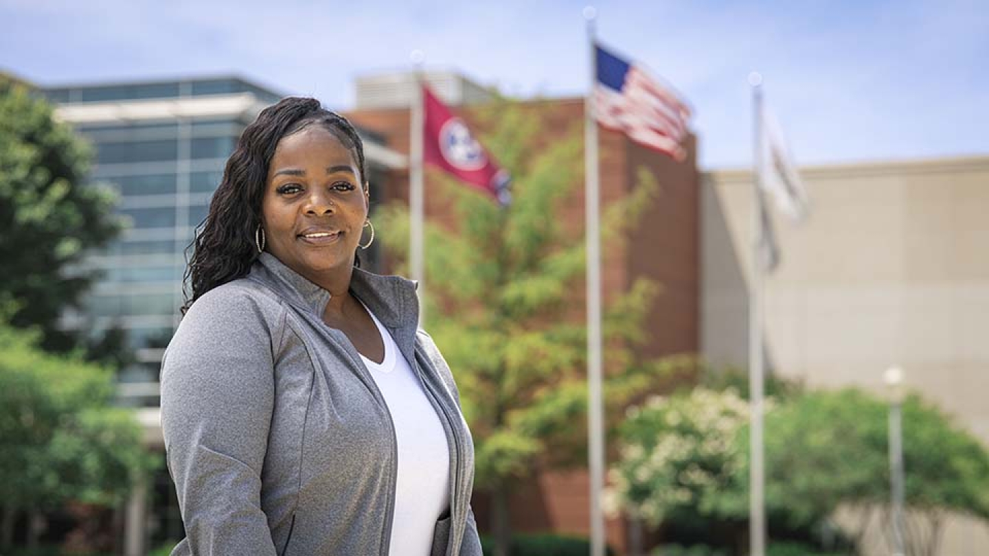 April M. secured her current position at Y-12 through hard work and determination.