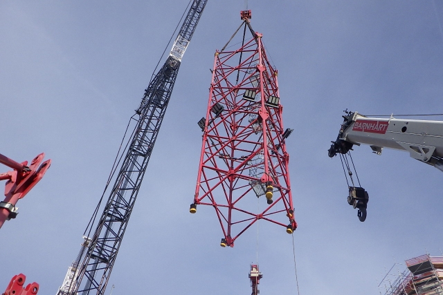 UPF Tower Crane demobilization 