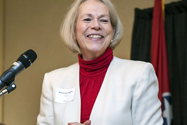 NNSA Deputy Administrator for Defense Nuclear Nonproliferation Anne Harrington addresses the East Tennessee Economic Council.