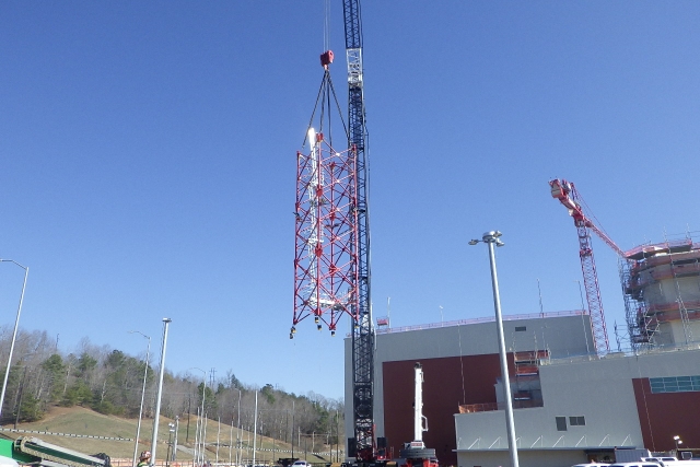 UPF Tower Crane demobilization 