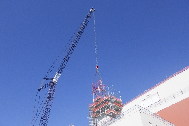 UPF Tower Crane demobilization 