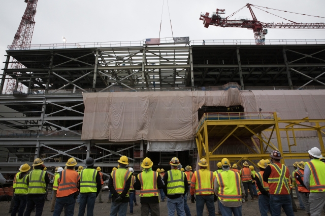 UPF placed the last piece of steel on the Salvage and Accountability with a topping out ceremony on October 26, 2020.