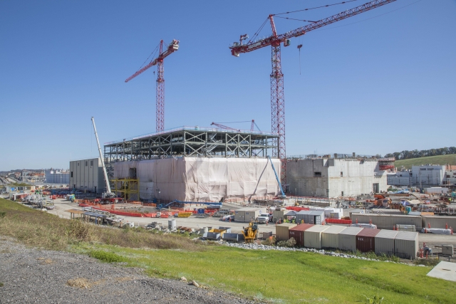 A beautiful, blue sky day at the Uranium Processing Facility project